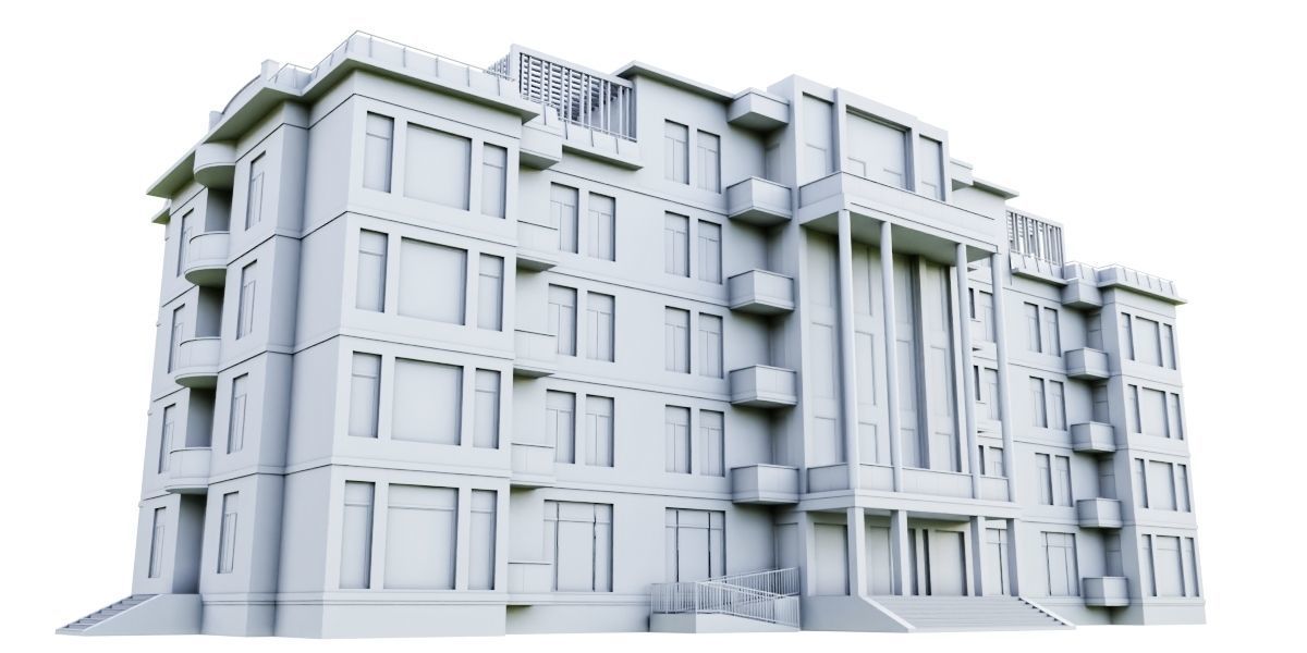 Sanatorium Building ID006 3D model_8