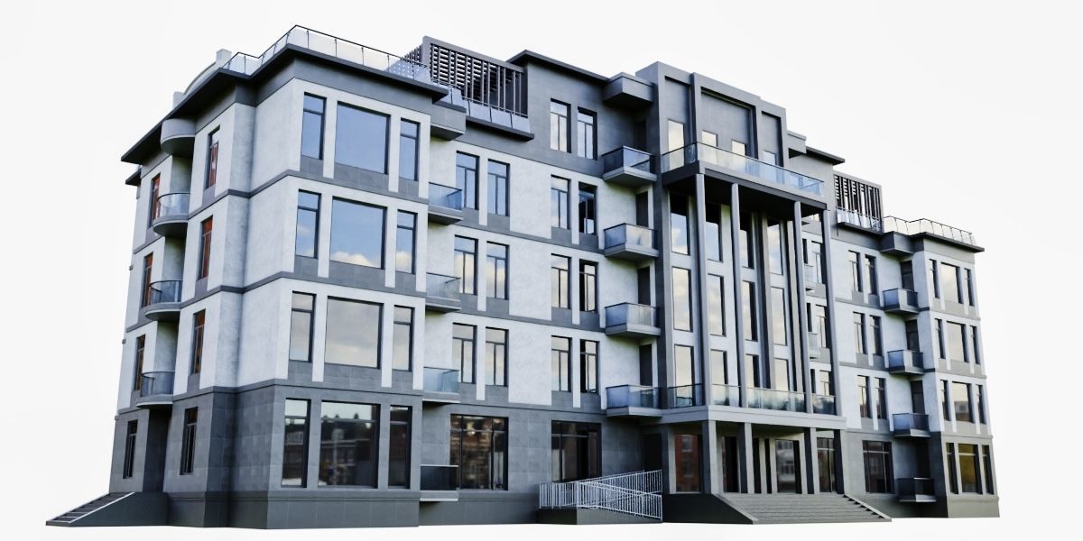 Sanatorium Building ID006 3D model_9