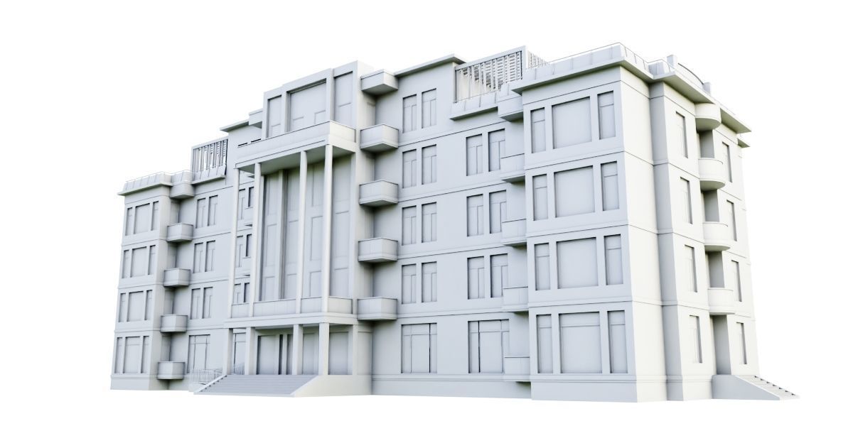 Sanatorium Building ID006 3D model_1