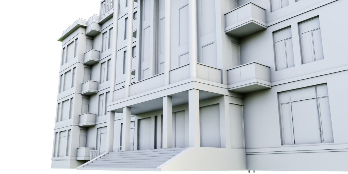 Sanatorium Building ID006 3D model_6