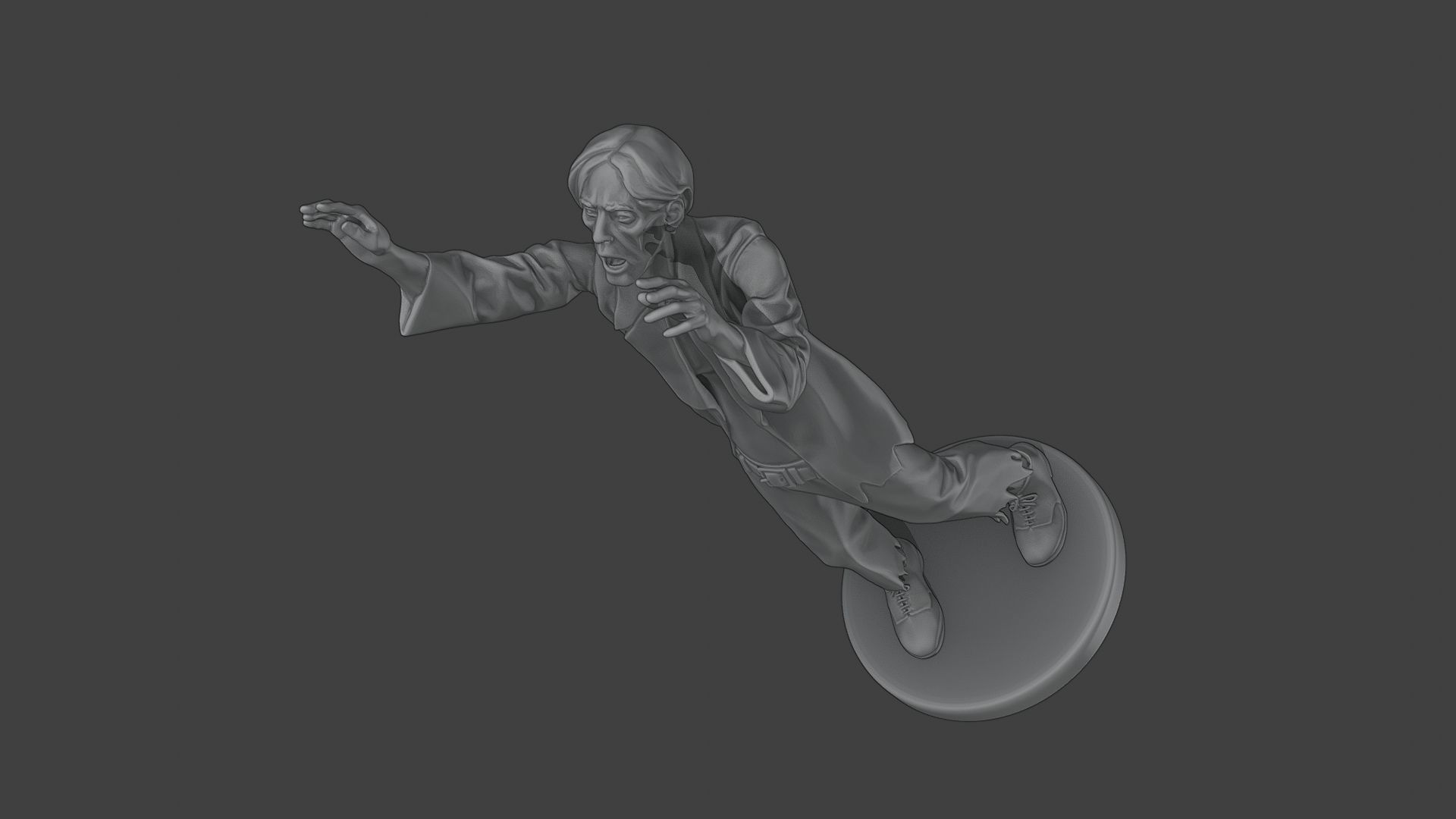 Casual Male Zombie CZ4 0001 3D print model_15