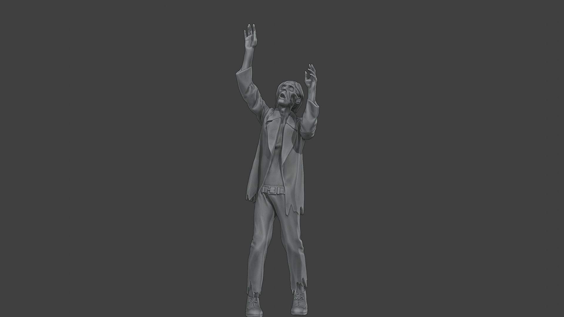 Casual Male Zombie CZ4 0001 3D print model_23