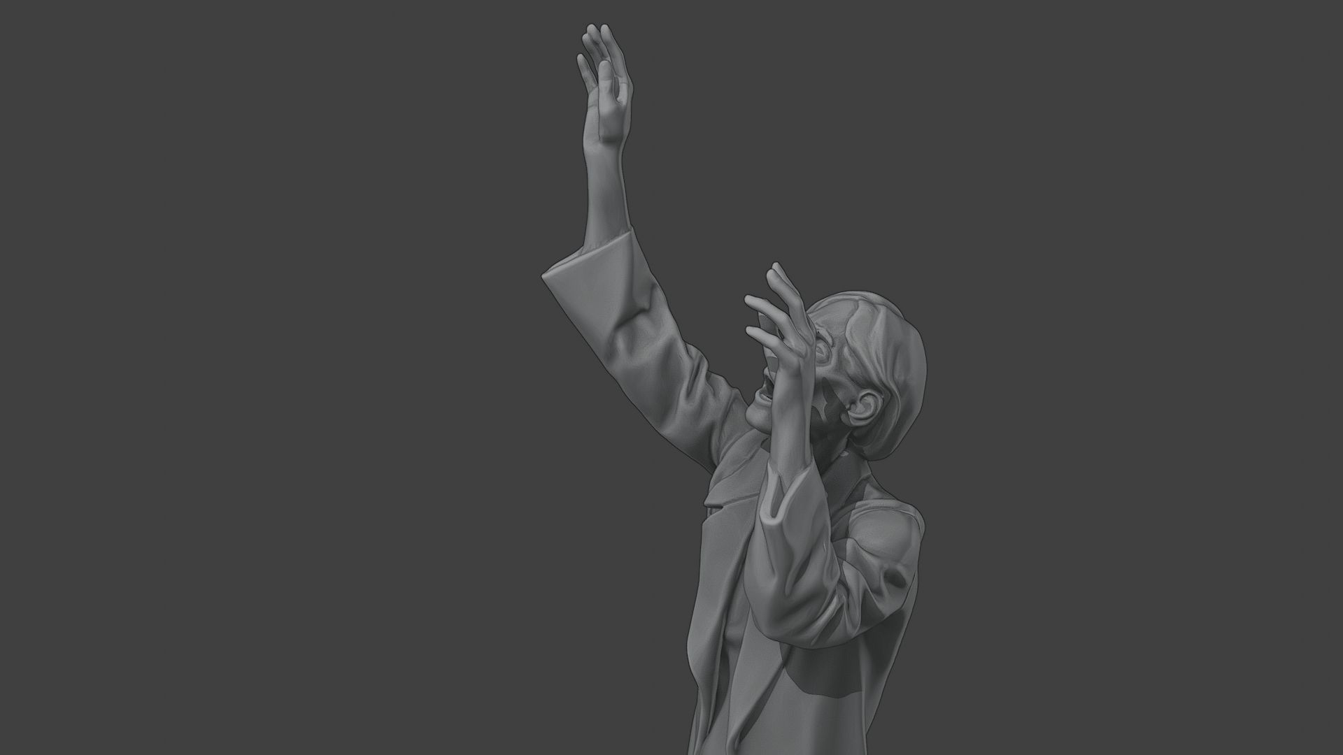 Casual Male Zombie CZ4 0001 3D print model_17