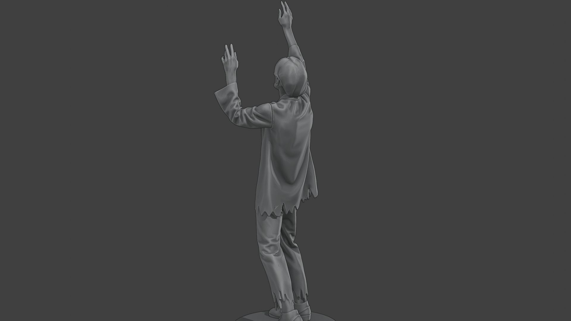 Casual Male Zombie CZ4 0001 3D print model_5