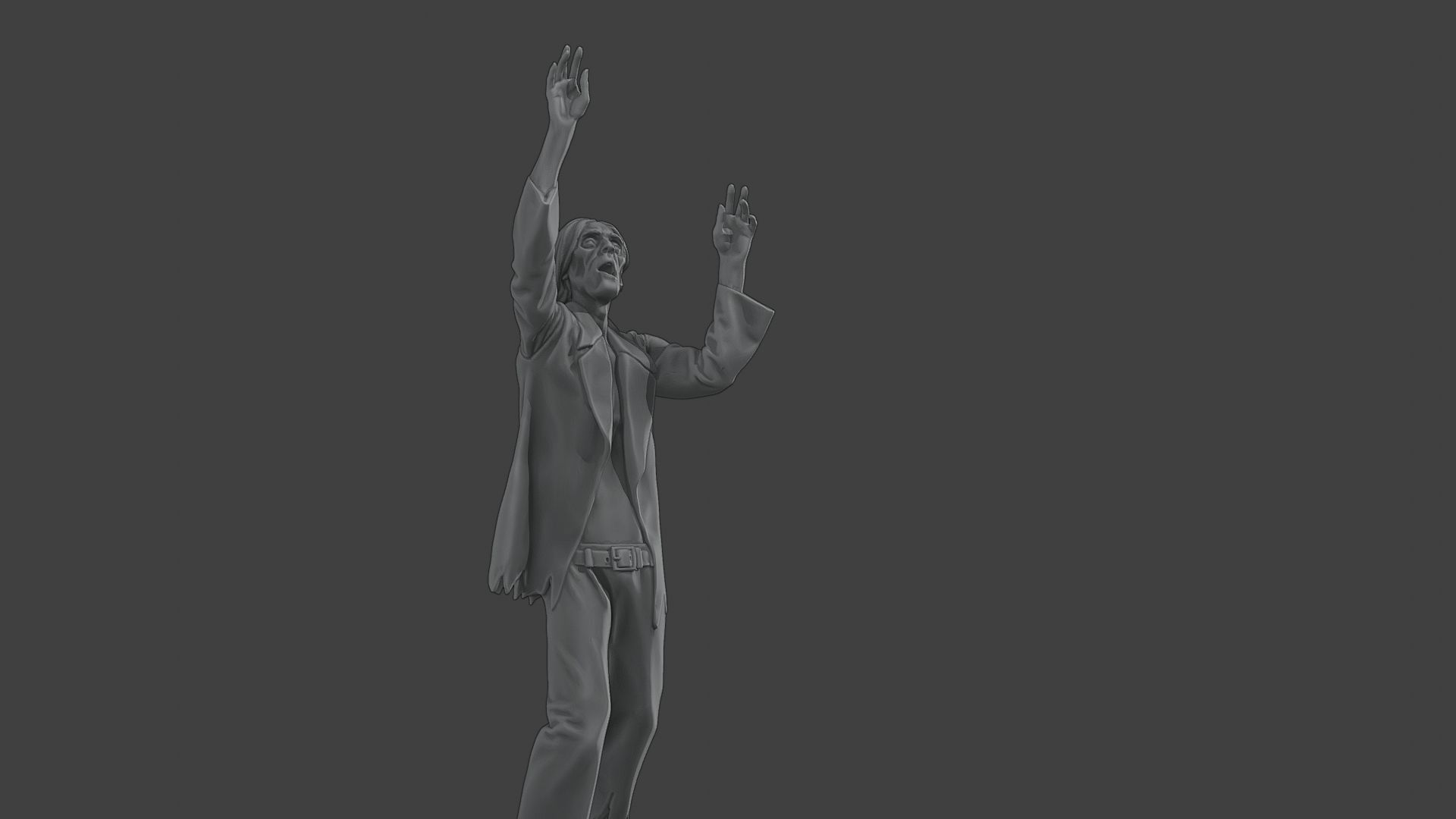 Casual Male Zombie CZ4 0001 3D print model_25