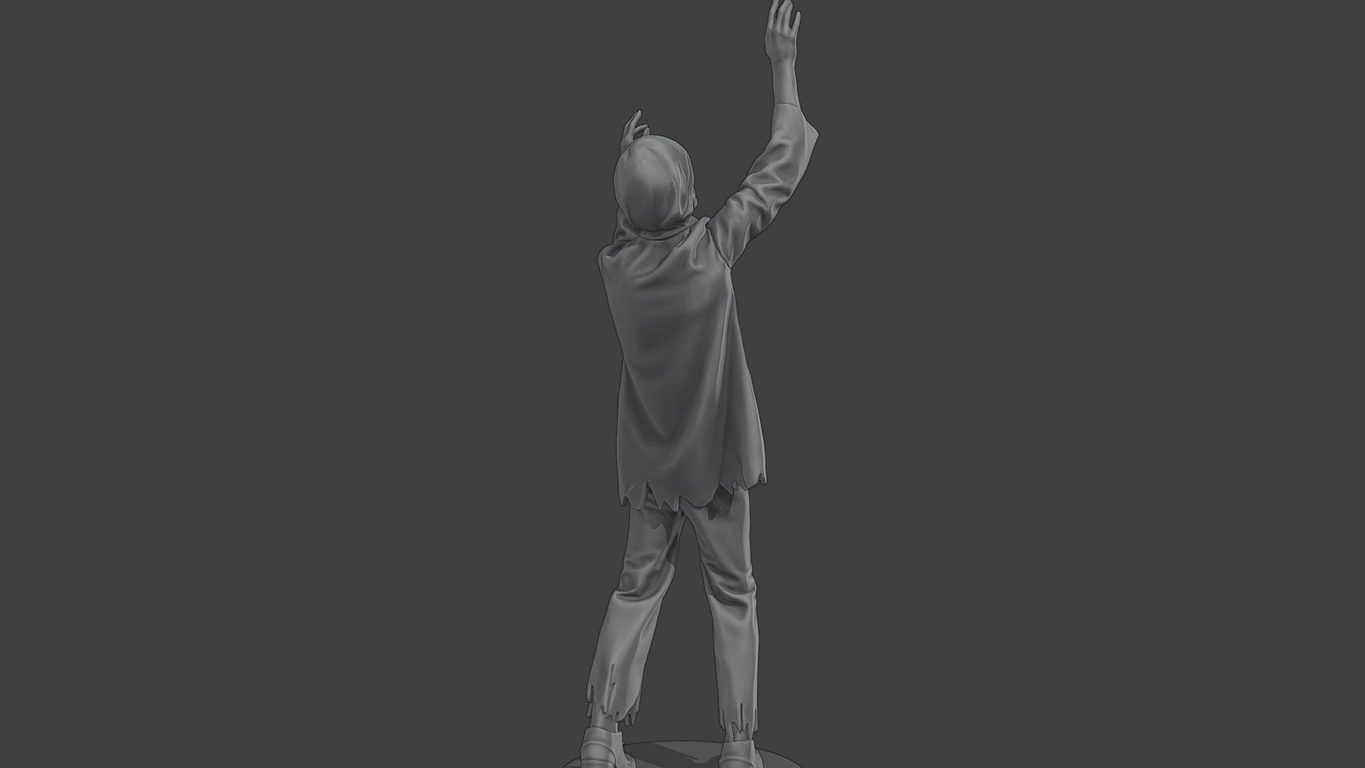 Casual Male Zombie CZ4 0001 3D print model_7