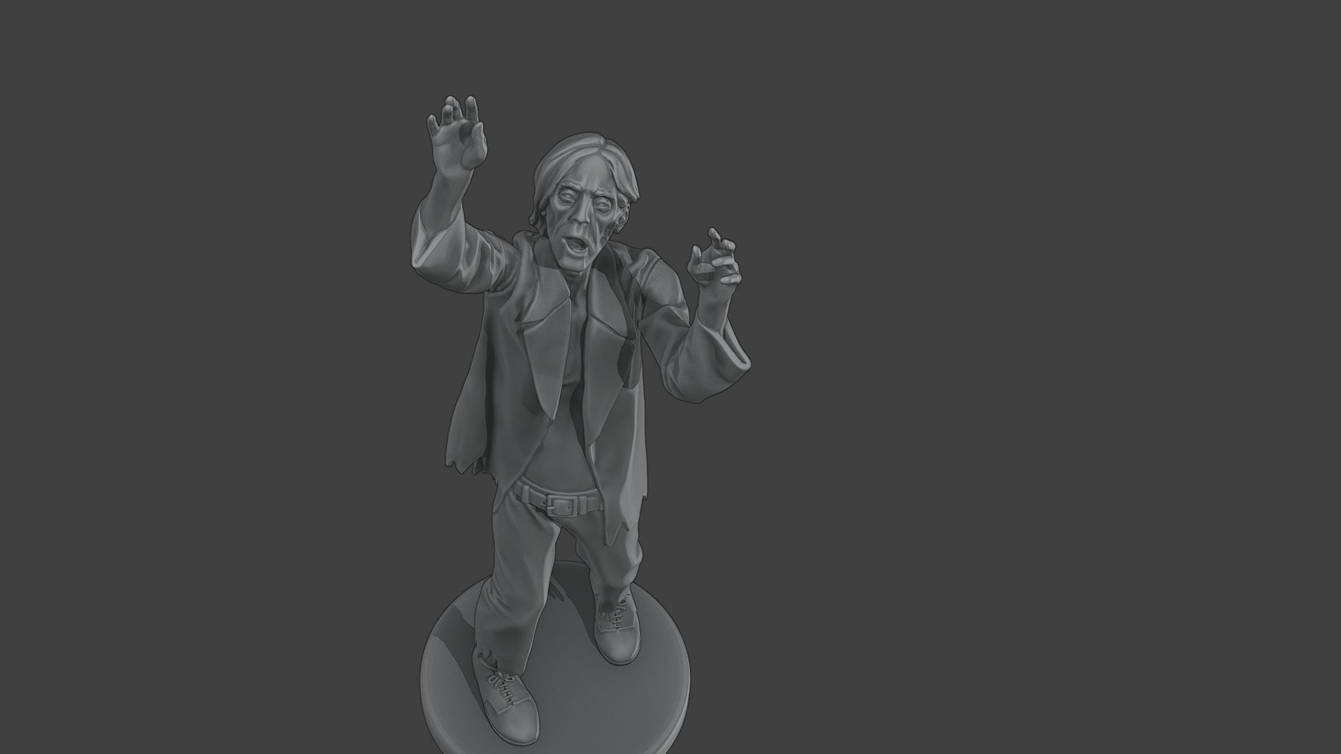 Casual Male Zombie CZ4 0001 3D print model_14