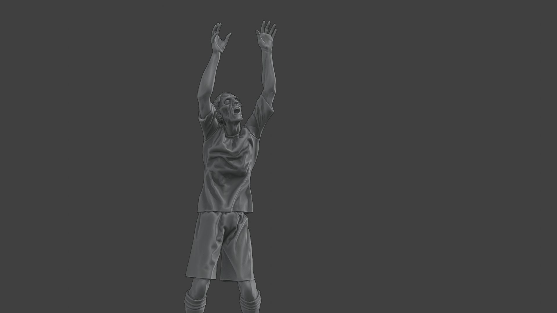 Casual Male Zombie CZ4 0003 3D print model_25