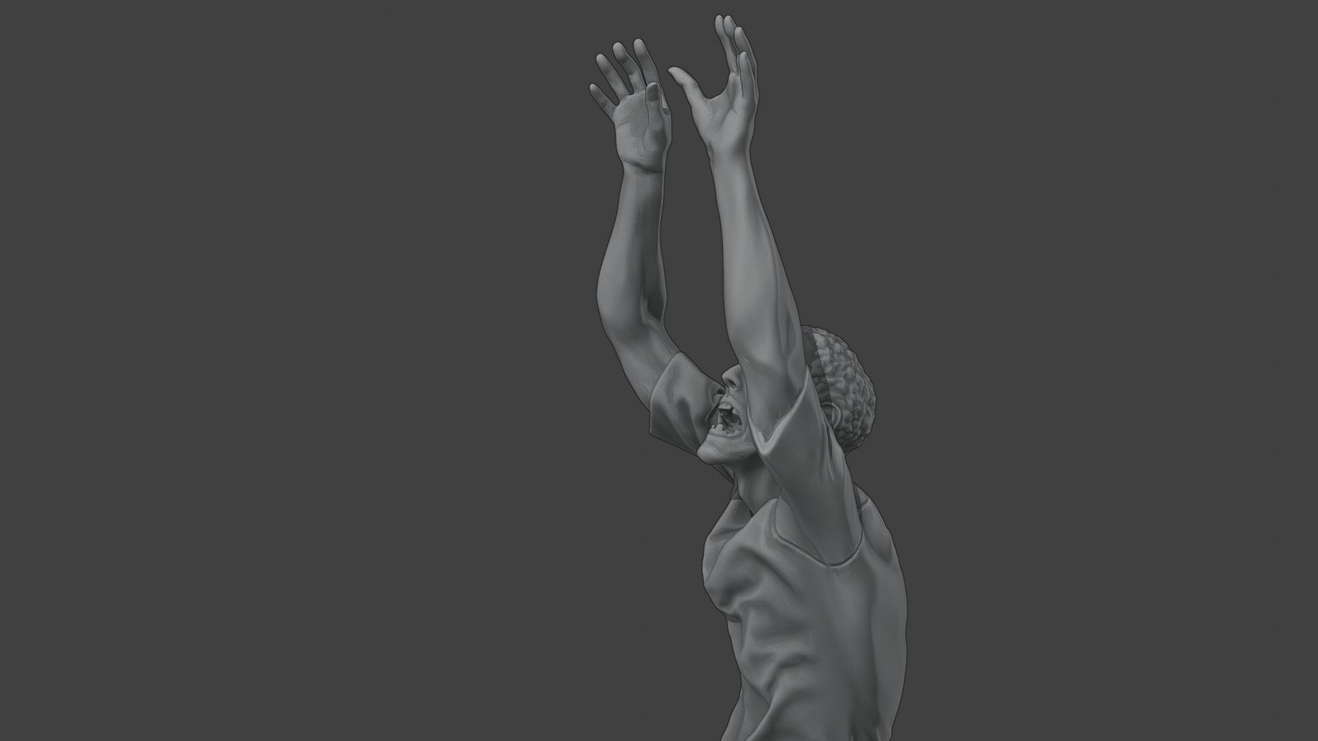 Casual Male Zombie CZ4 0003 3D print model_17