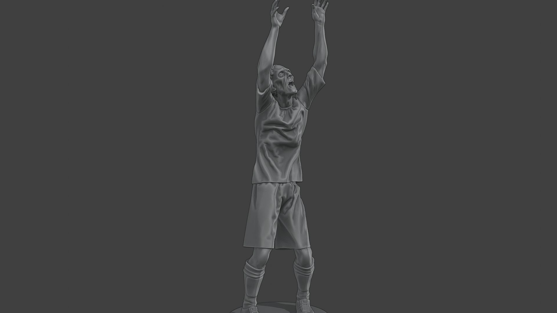 Casual Male Zombie CZ4 0003 3D print model_10