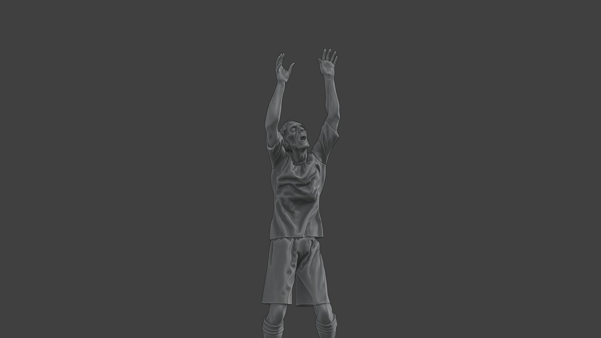 Casual Male Zombie CZ4 0003 3D print model_30