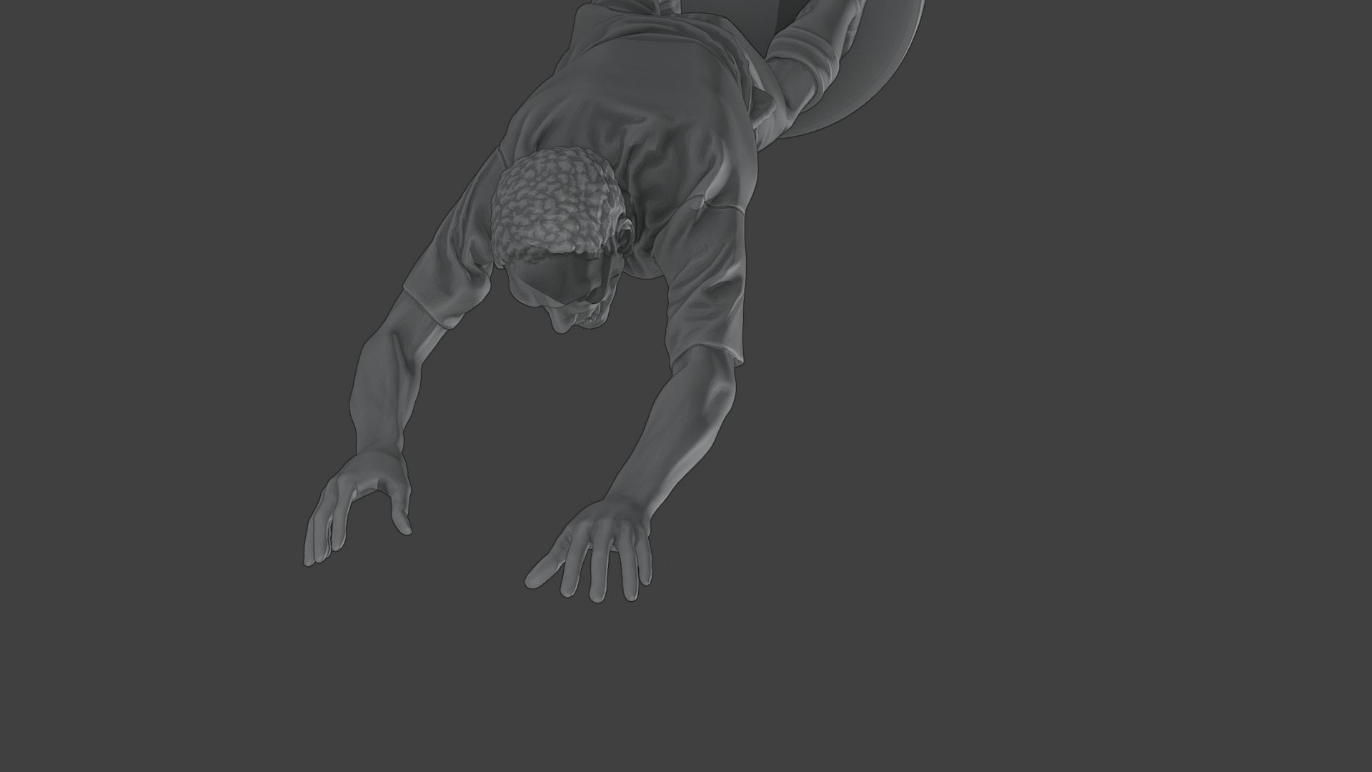 Casual Male Zombie CZ4 0003 3D print model_16