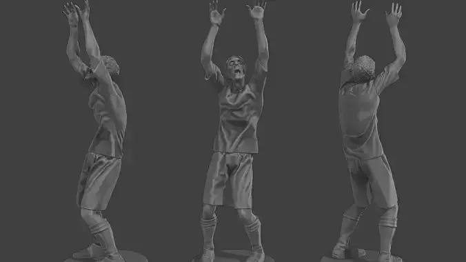Casual Male Zombie CZ4 0003 3D print model