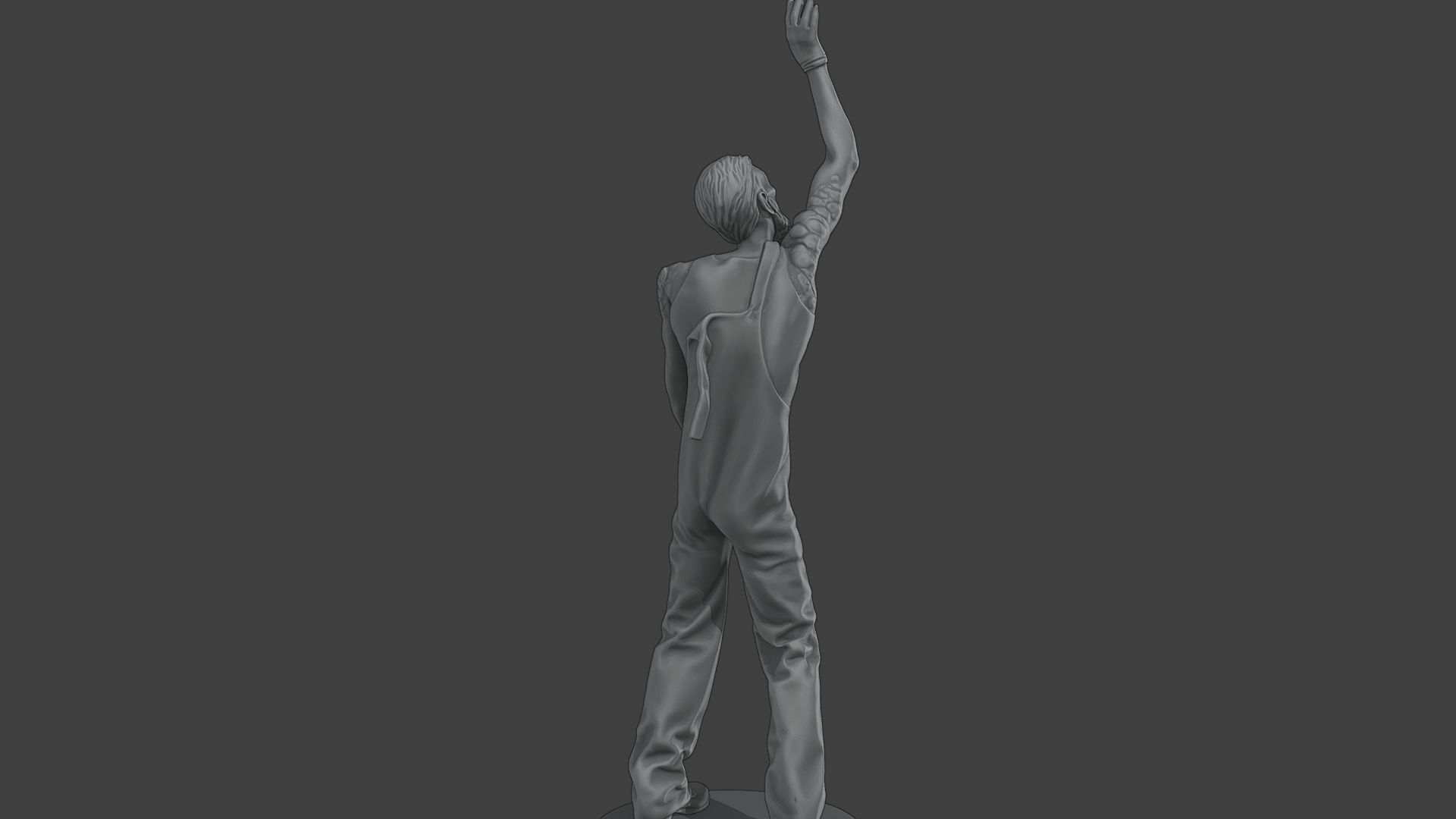 Casual Male Zombie CZ4 0004 3D print model_7