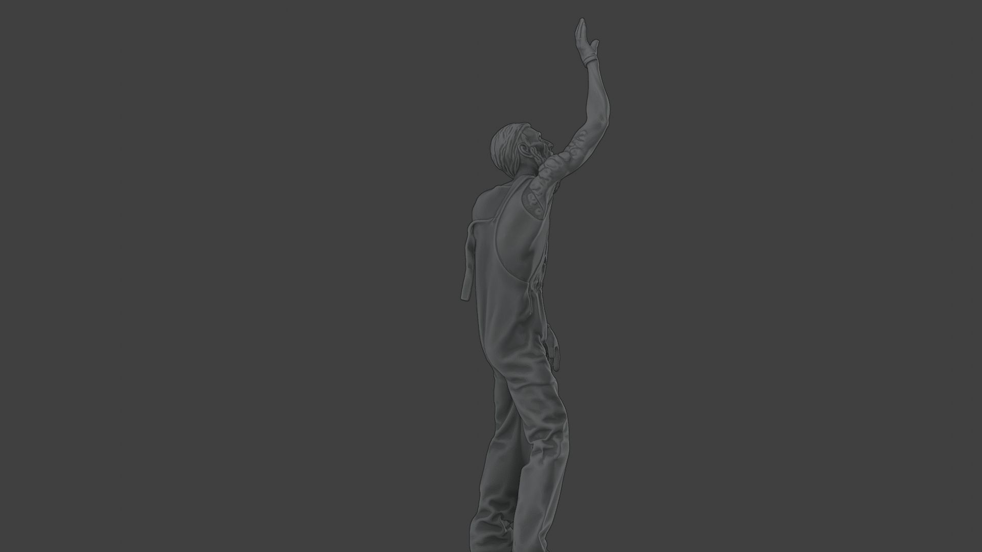 Casual Male Zombie CZ4 0004 3D print model_27