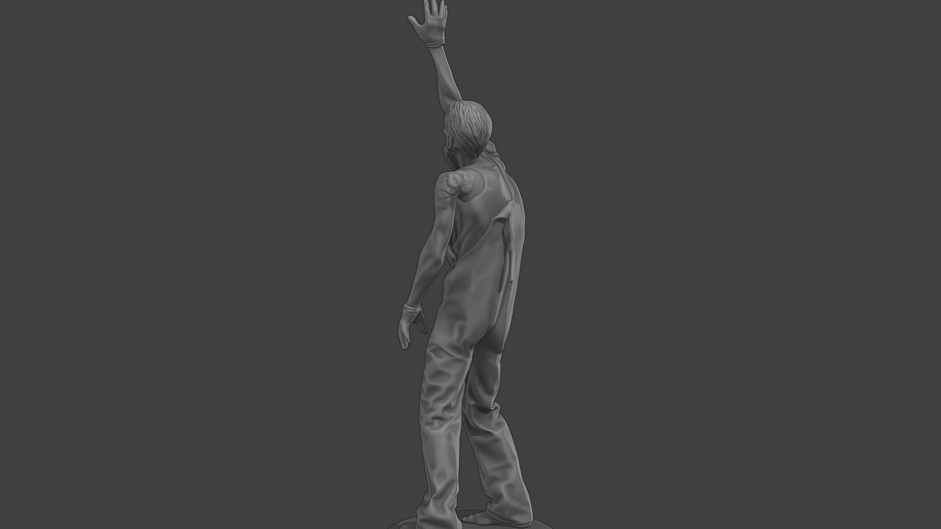 Casual Male Zombie CZ4 0004 3D print model_5