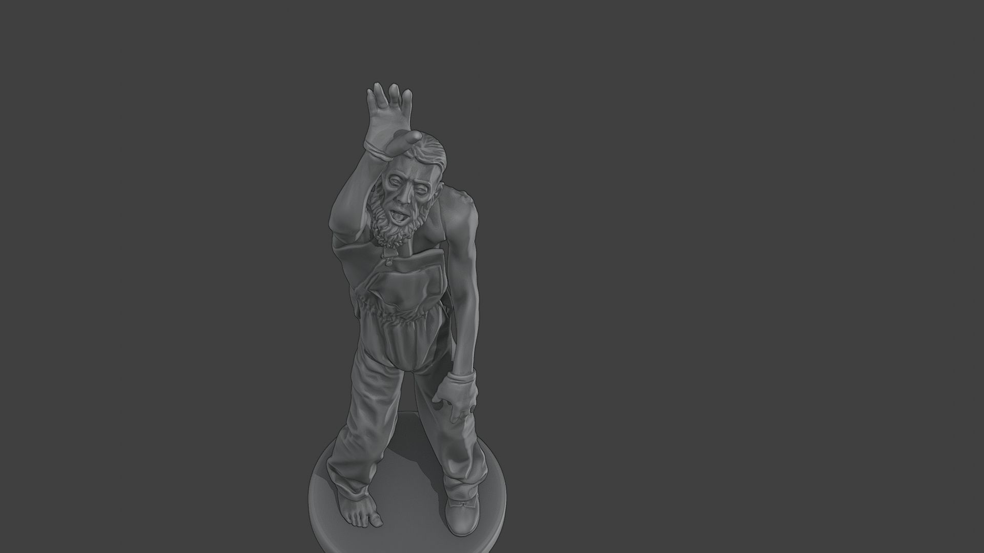 Casual Male Zombie CZ4 0004 3D print model_14
