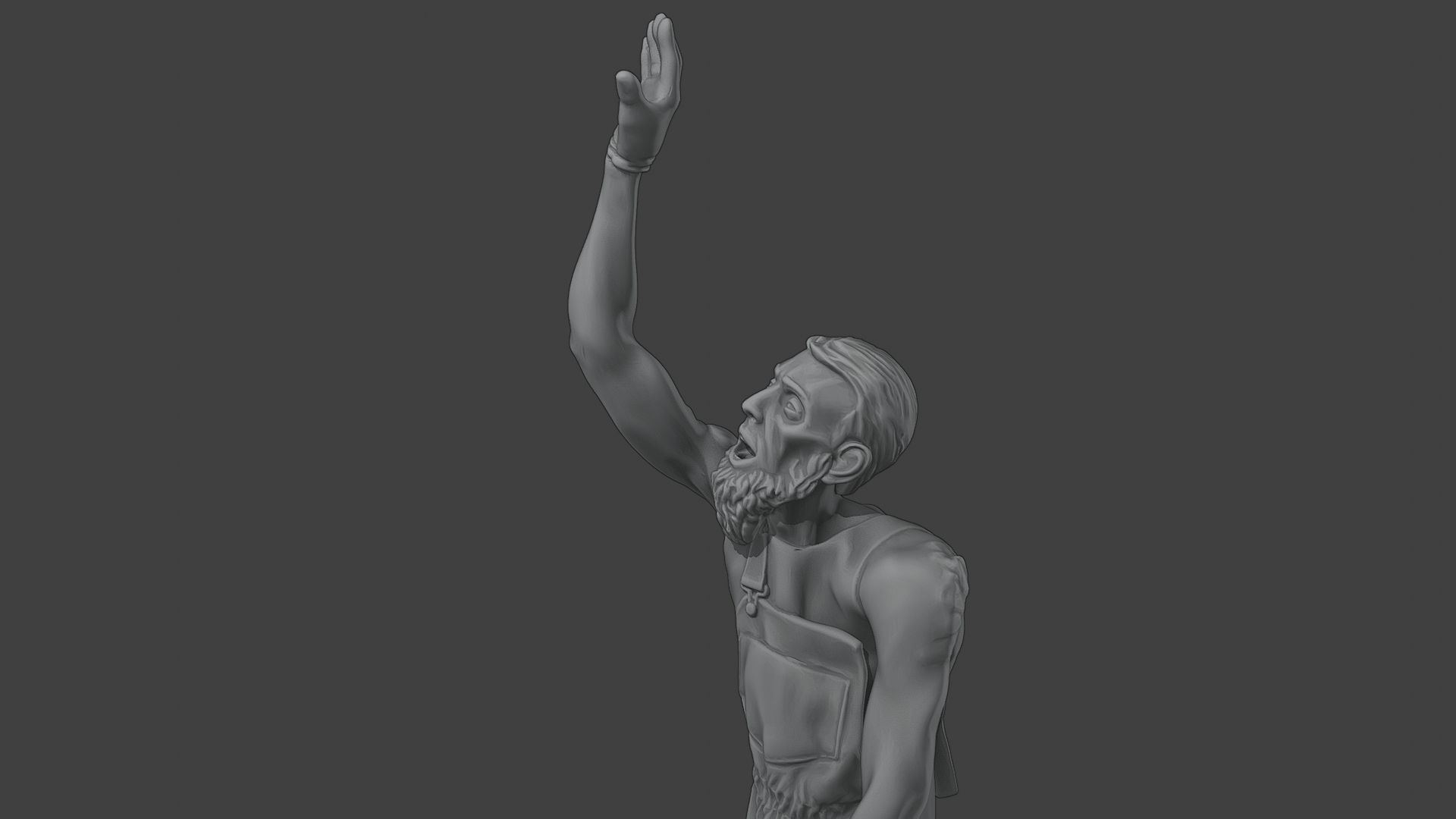 Casual Male Zombie CZ4 0004 3D print model_17