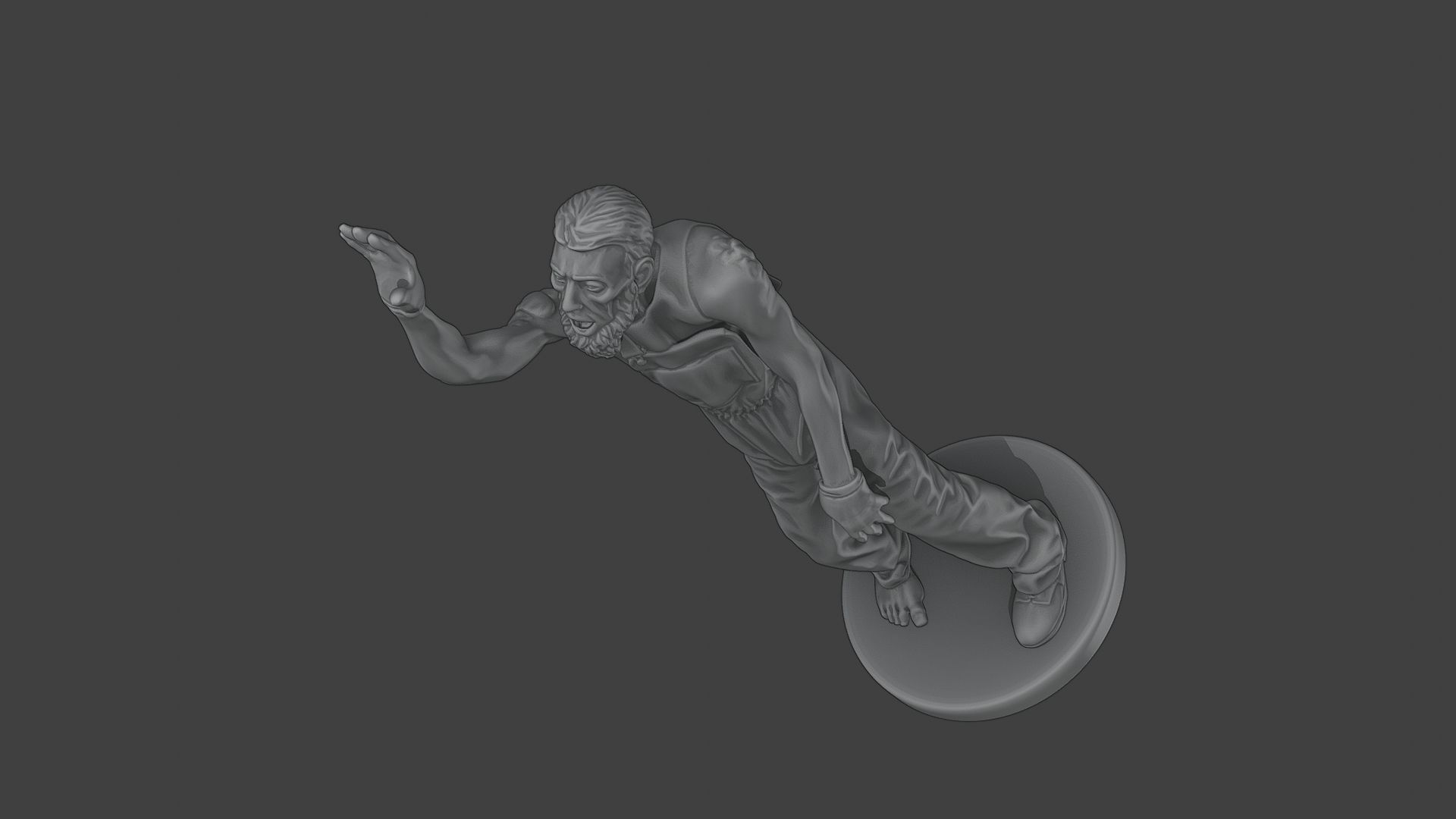 Casual Male Zombie CZ4 0004 3D print model_15