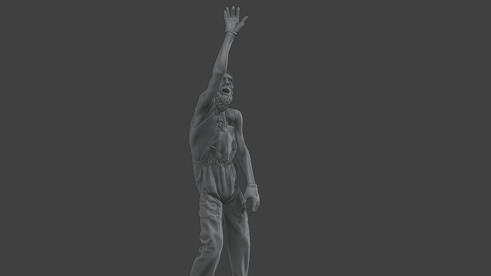 Casual Male Zombie CZ4 0004 3D print model_19