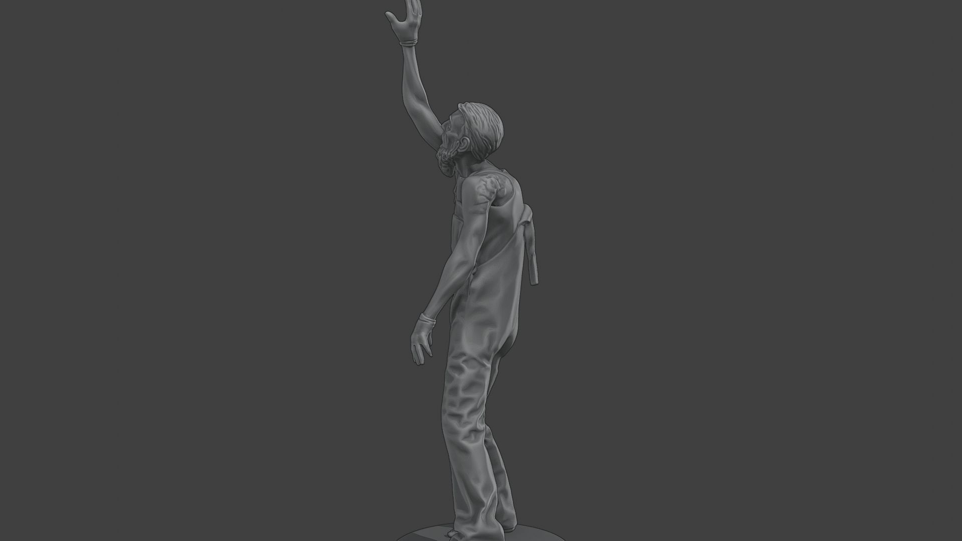 Casual Male Zombie CZ4 0004 3D print model_4