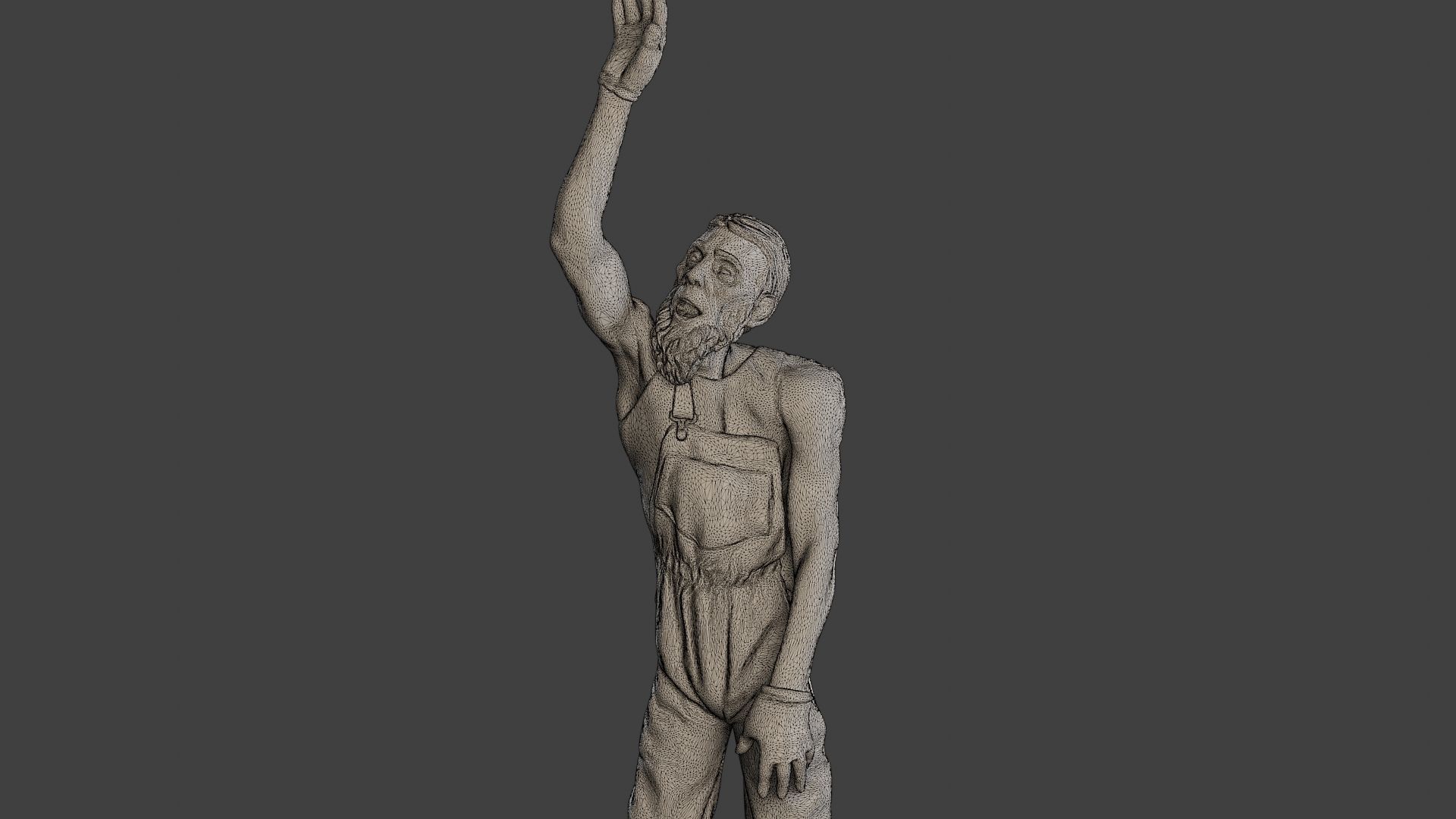 Casual Male Zombie CZ4 0004 3D print model_12