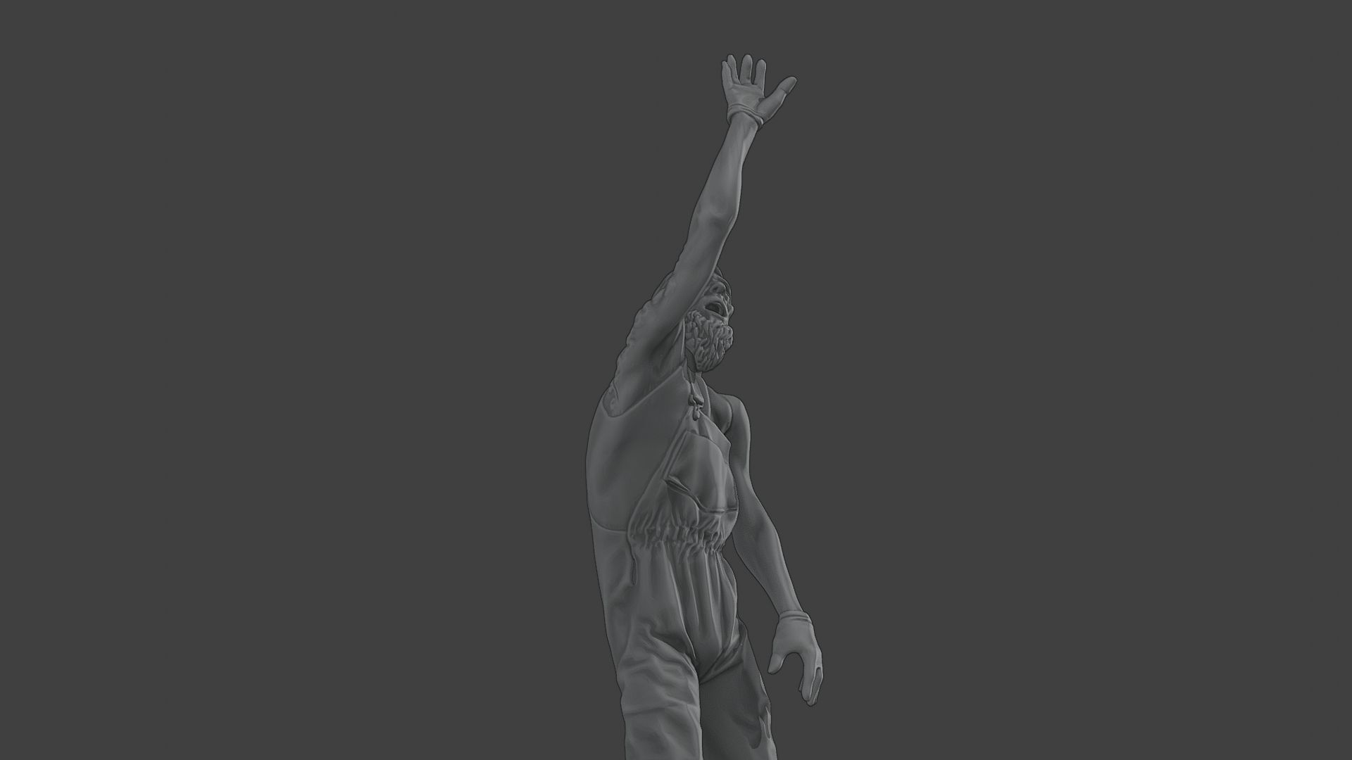 Casual Male Zombie CZ4 0004 3D print model_13