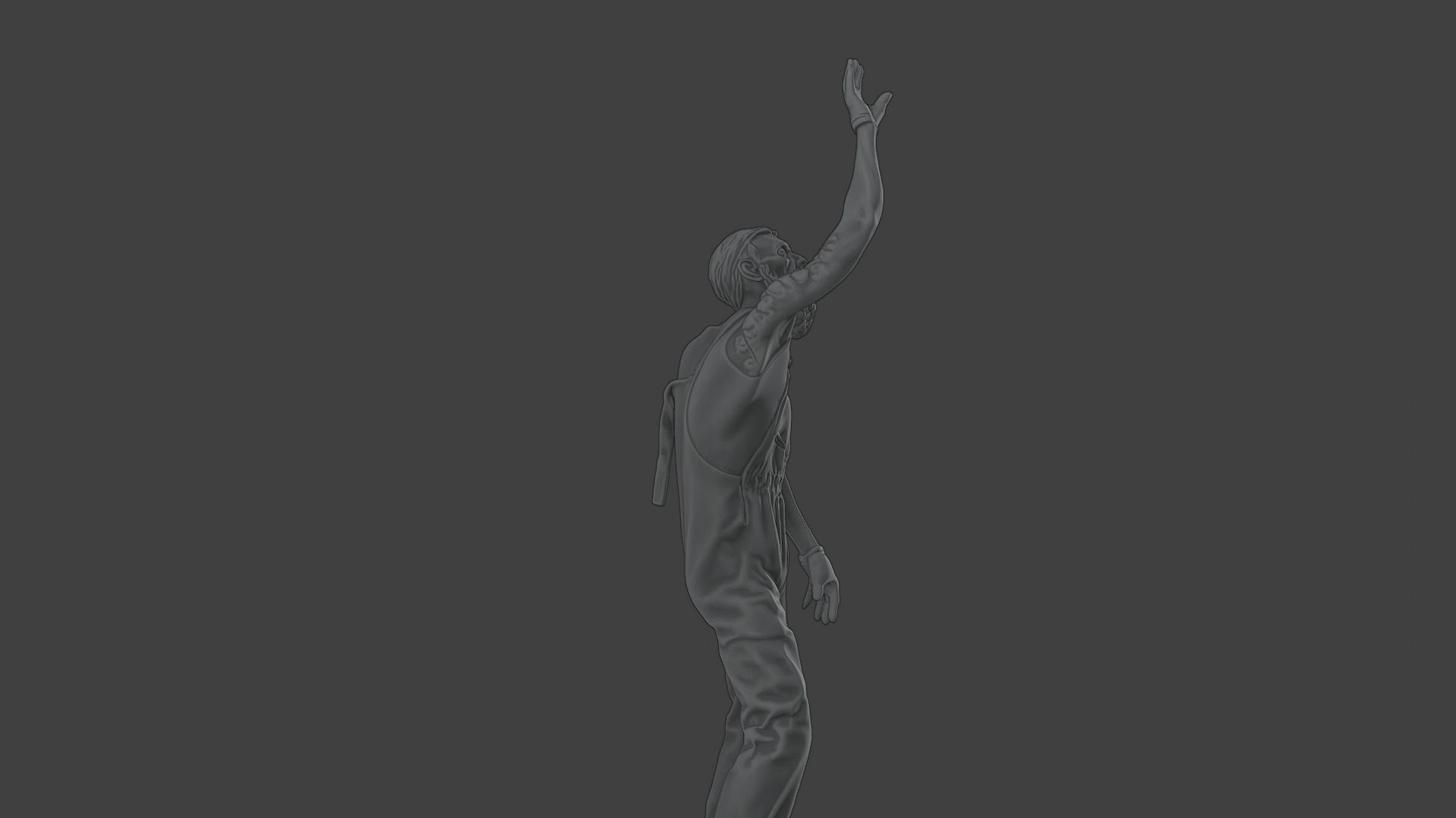 Casual Male Zombie CZ4 0004 3D print model_28