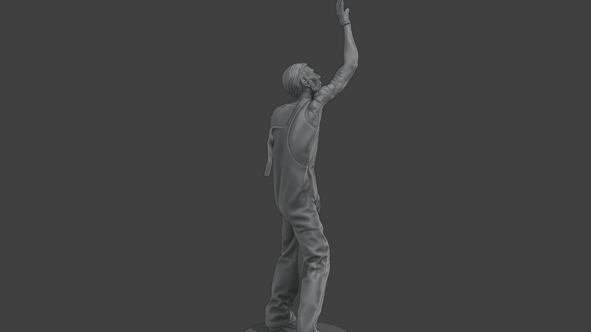 Casual Male Zombie CZ4 0004 3D print model_8