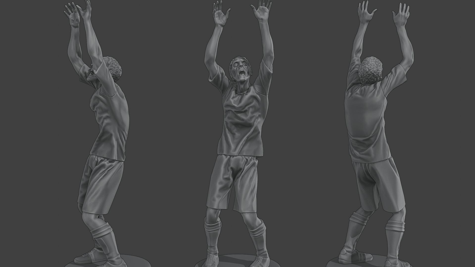 Casual Zombie CZ4 Pack 1 3D Model Collection_7