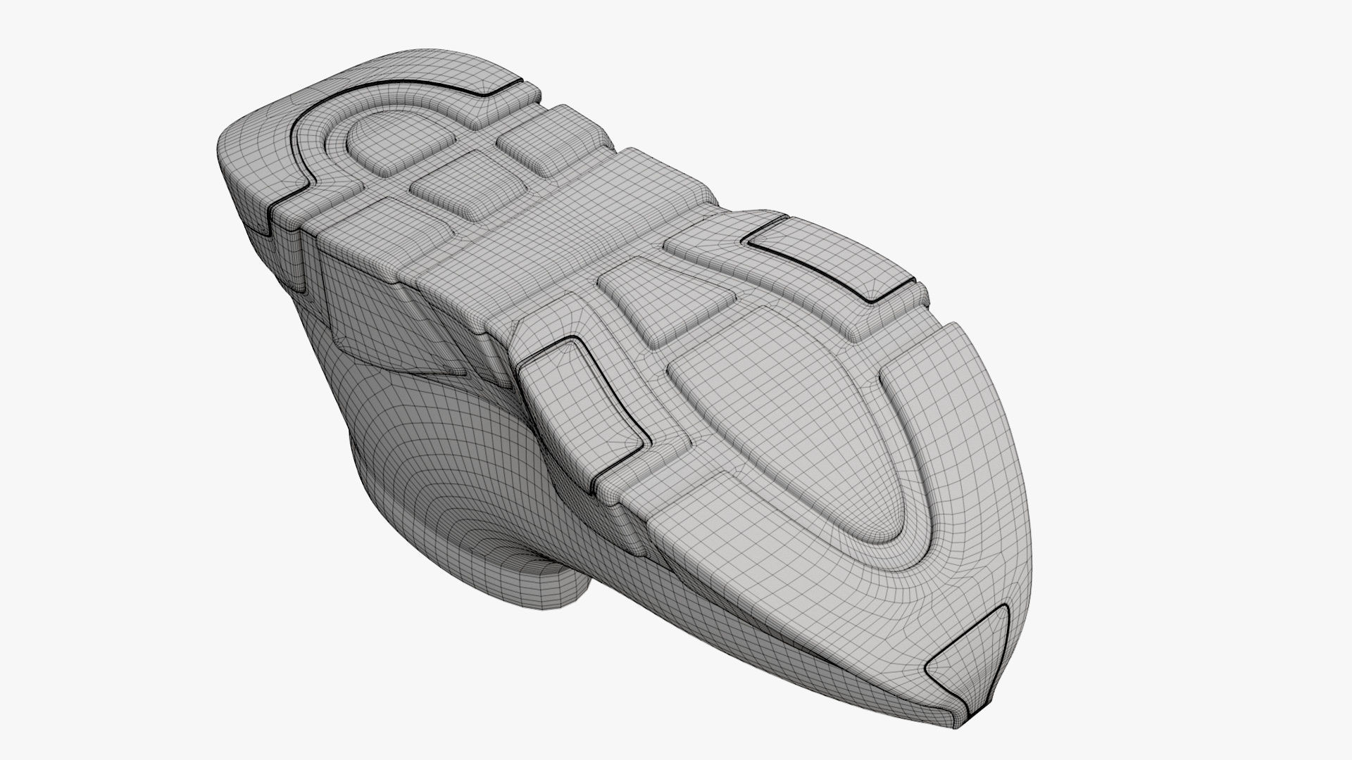 Balenciaga Speed Trainers Low Black 3D model_13