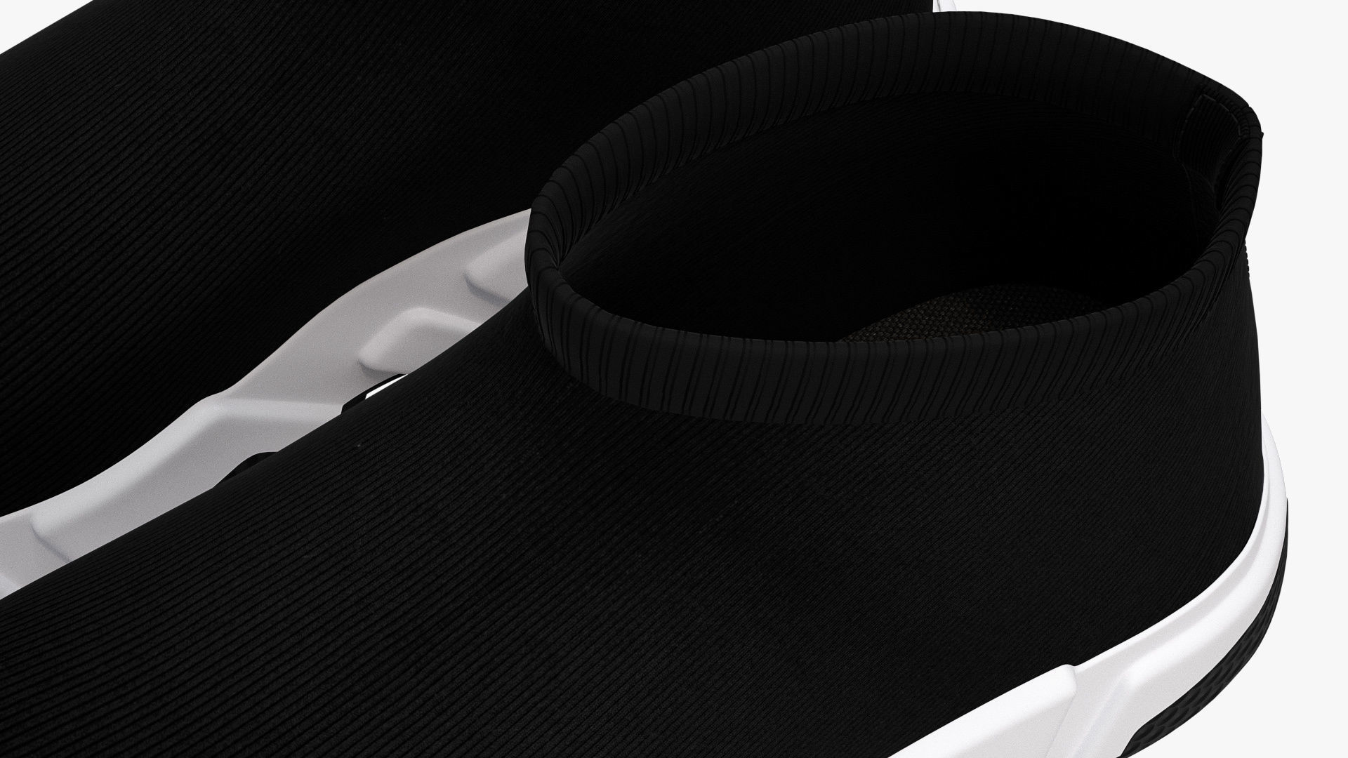 Balenciaga Speed Trainers Low Black 3D model_9