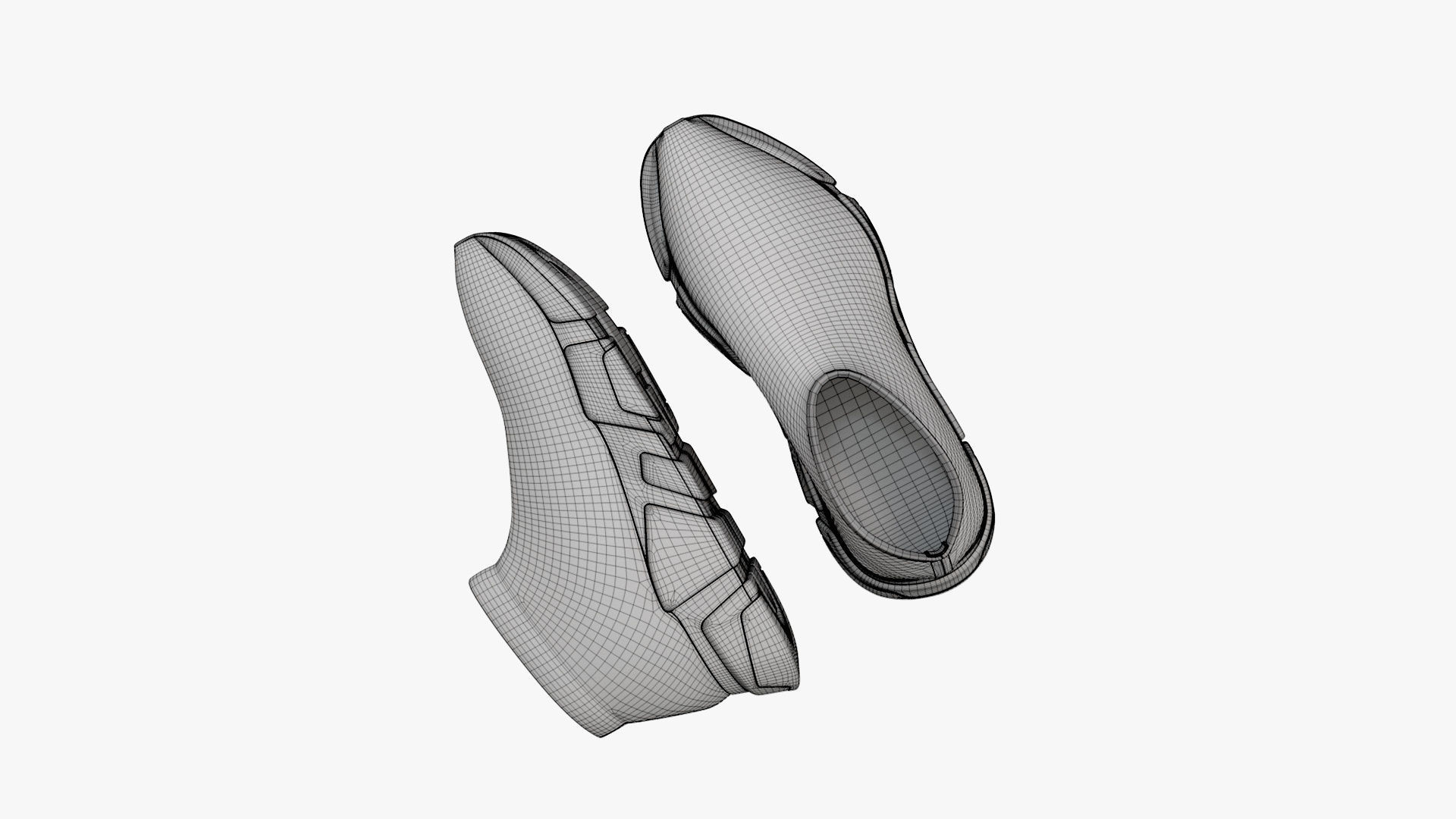 Balenciaga Speed Trainers Low Black 3D model_11