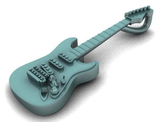 Fender Stratocaster Pendant 3D print model_9