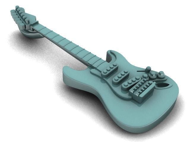 Fender Stratocaster Pendant 3D print model_5