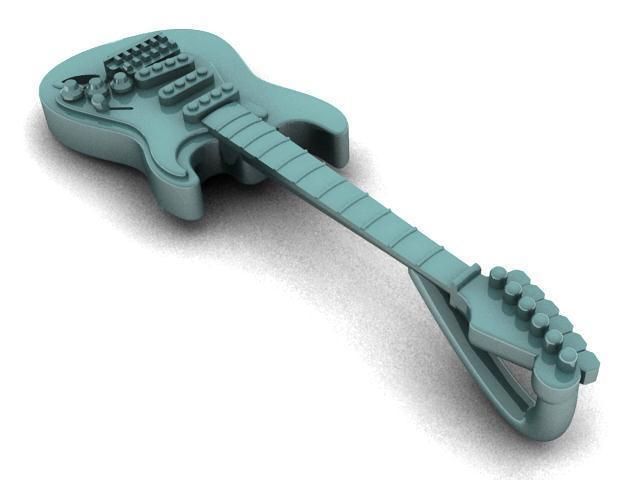 Fender Stratocaster Pendant 3D print model_3