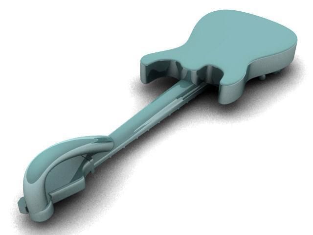 Fender Stratocaster Pendant 3D print model_7