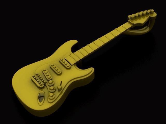 Fender Stratocaster Pendant 3D print model_8