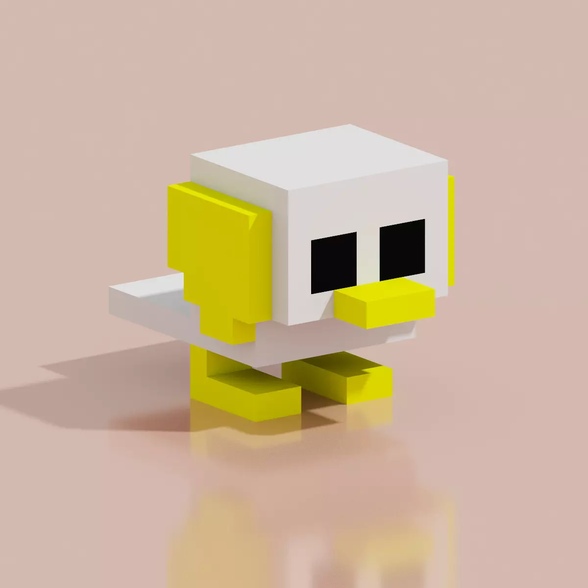 Duck VANAV3 Voxel Low-poly 3D model_0