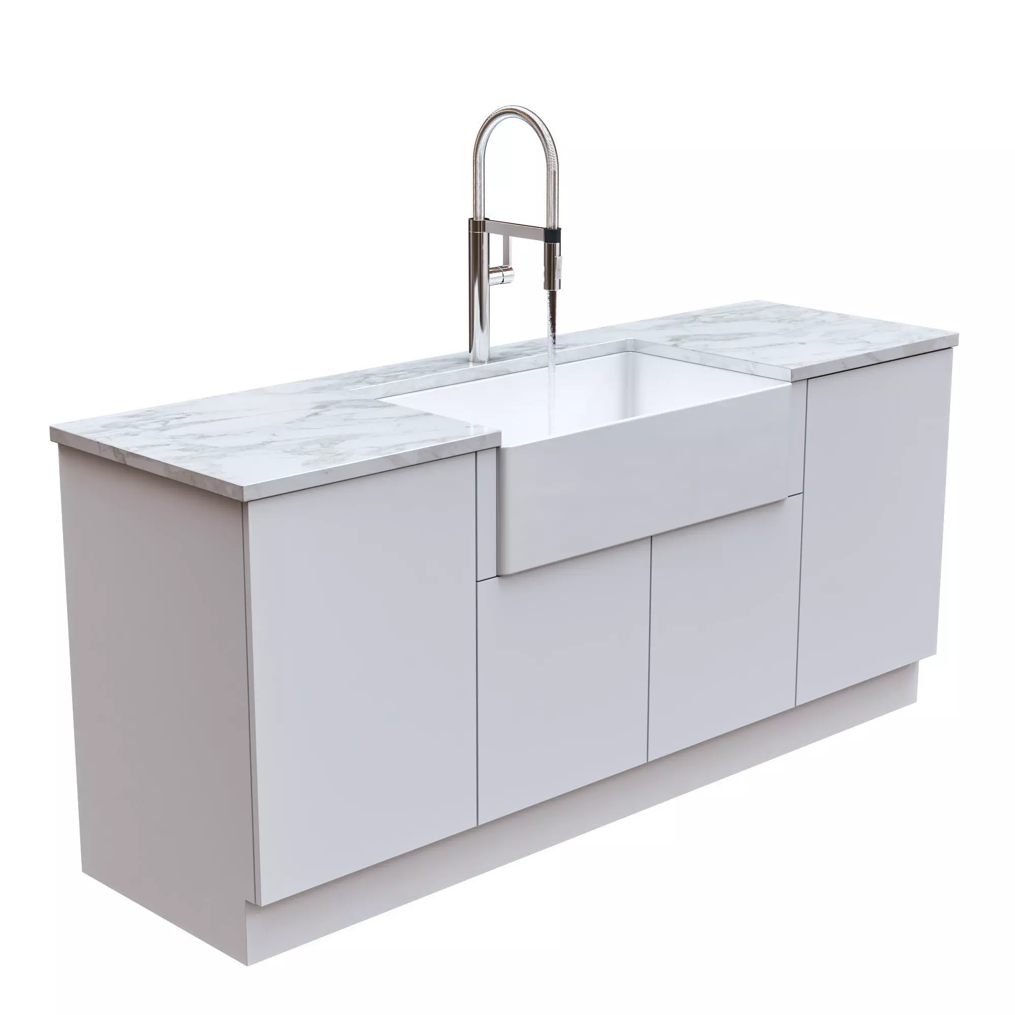 Kitchen unit set 01 3D model