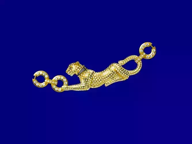 panther diamond pendent  3D print model