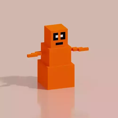 Toy Hero VCNAV3 Voxel Low-poly 3D model