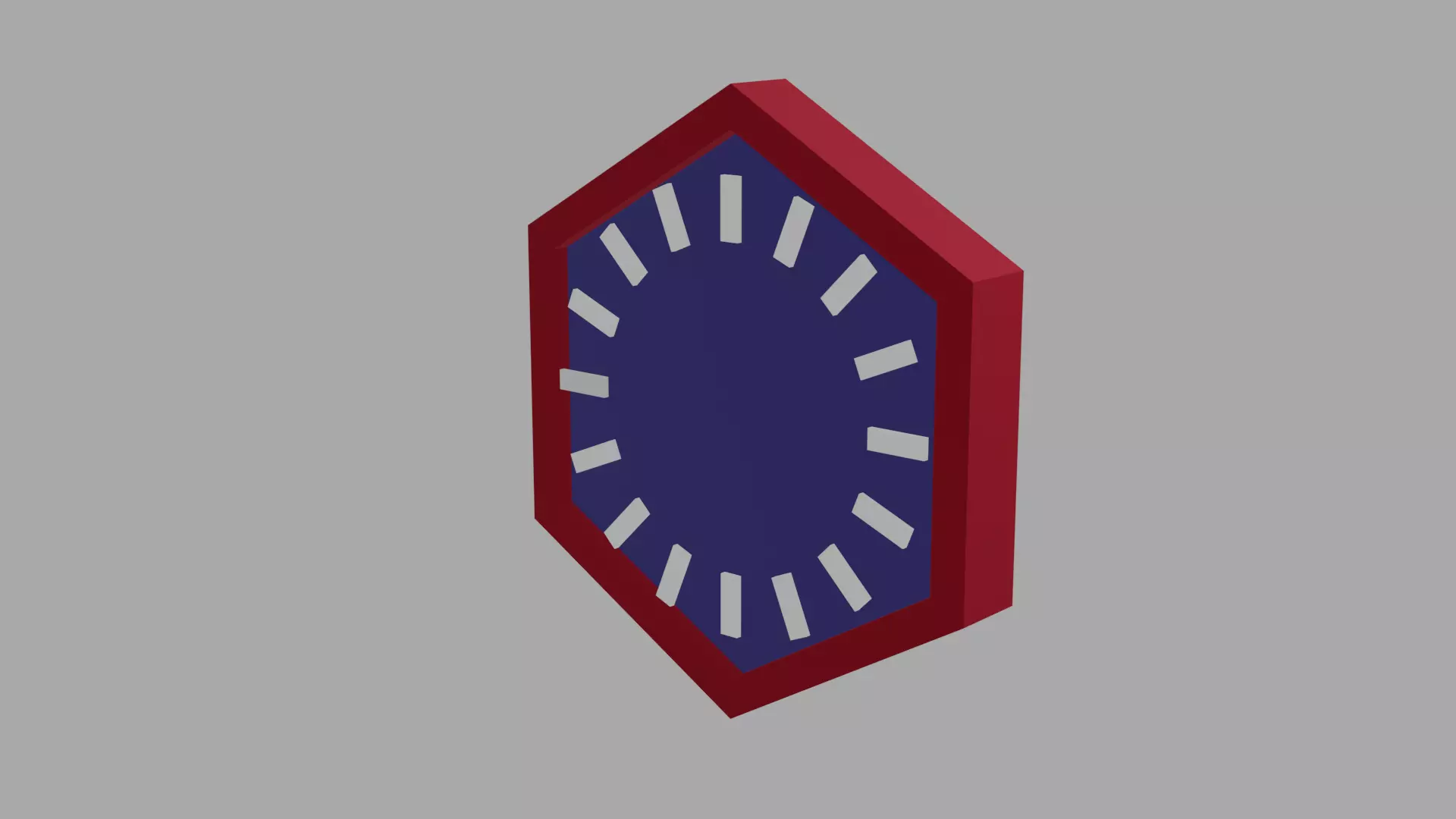 Clocks military badge Free low-poly 3D model