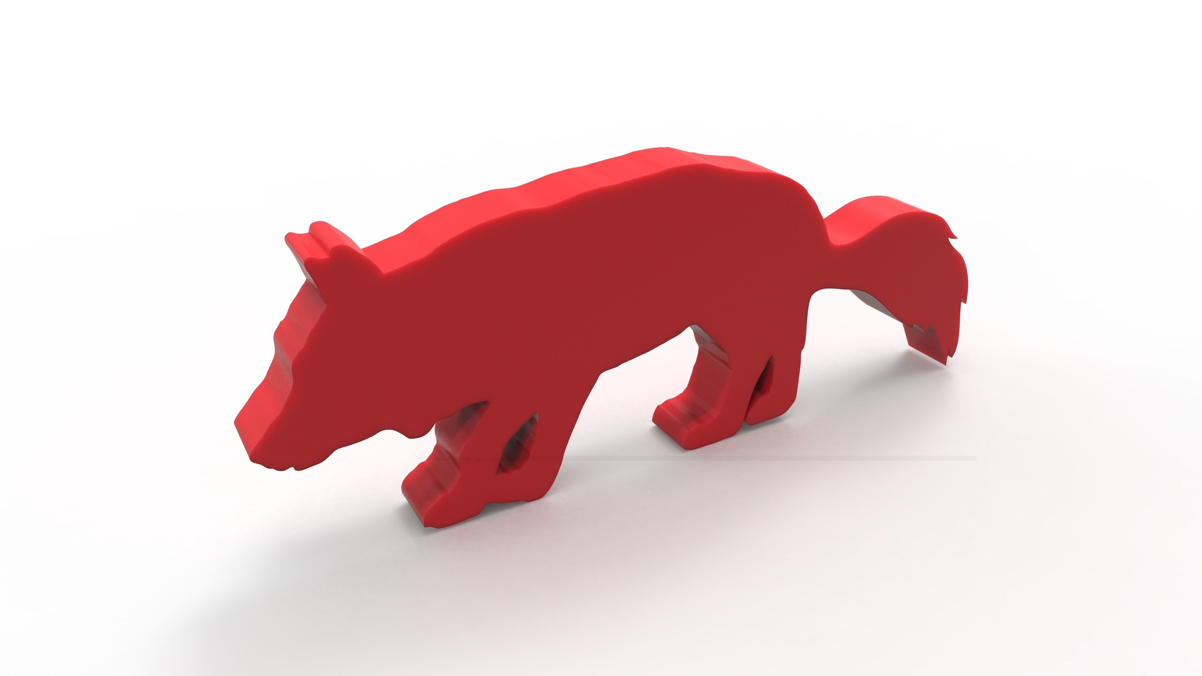 ANIMAL FIGURE SILHOUETTES Low-poly 3D model_6