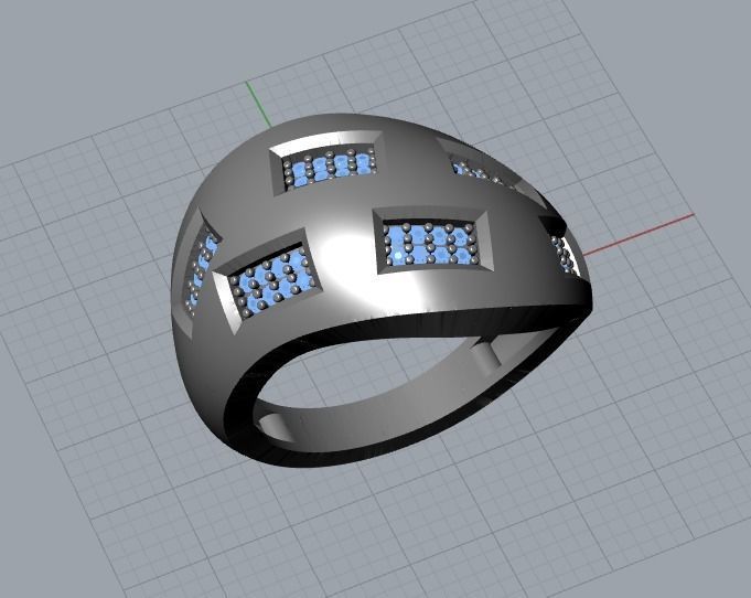 ring jewelry 3D print model_8