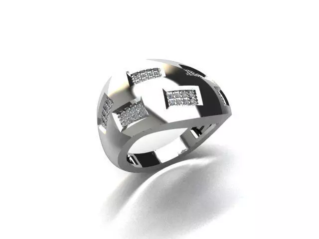 ring jewelry 3D print model_0