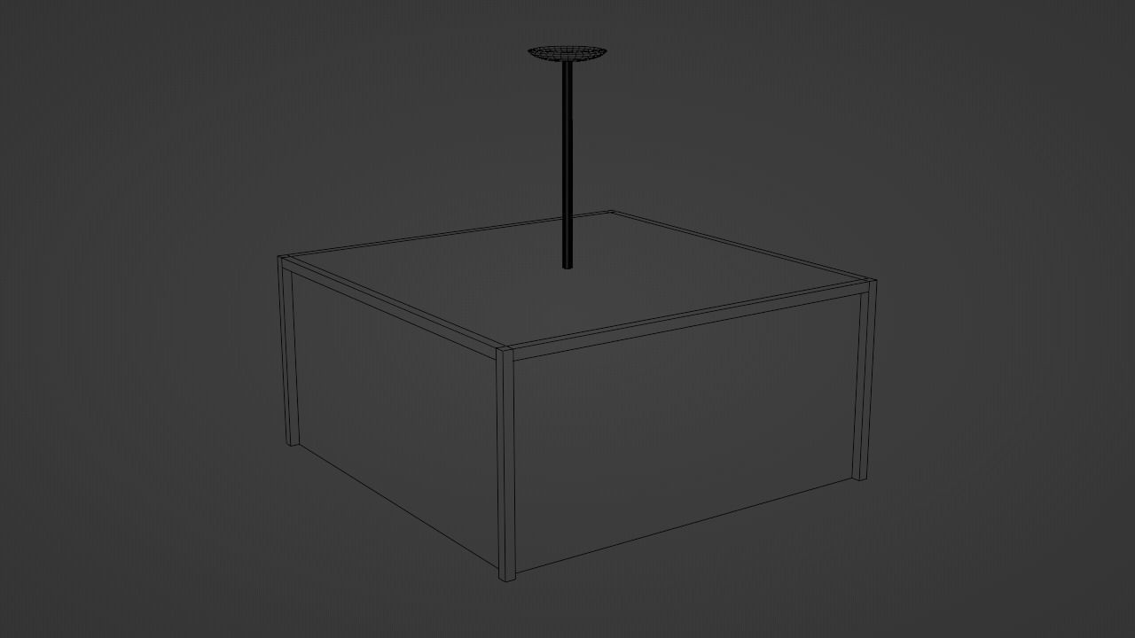 Japanese Ceiling light 3D model_7