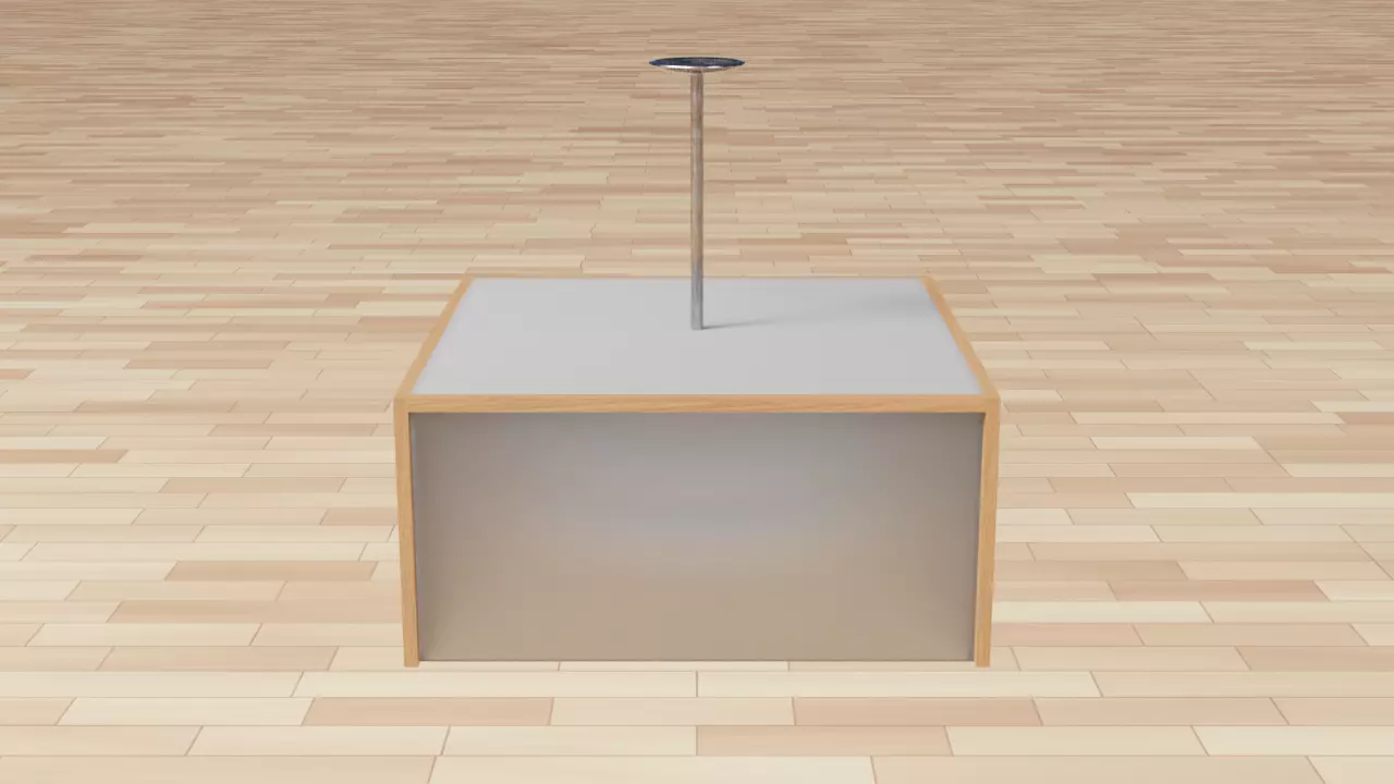 Japanese Ceiling light 3D model_0