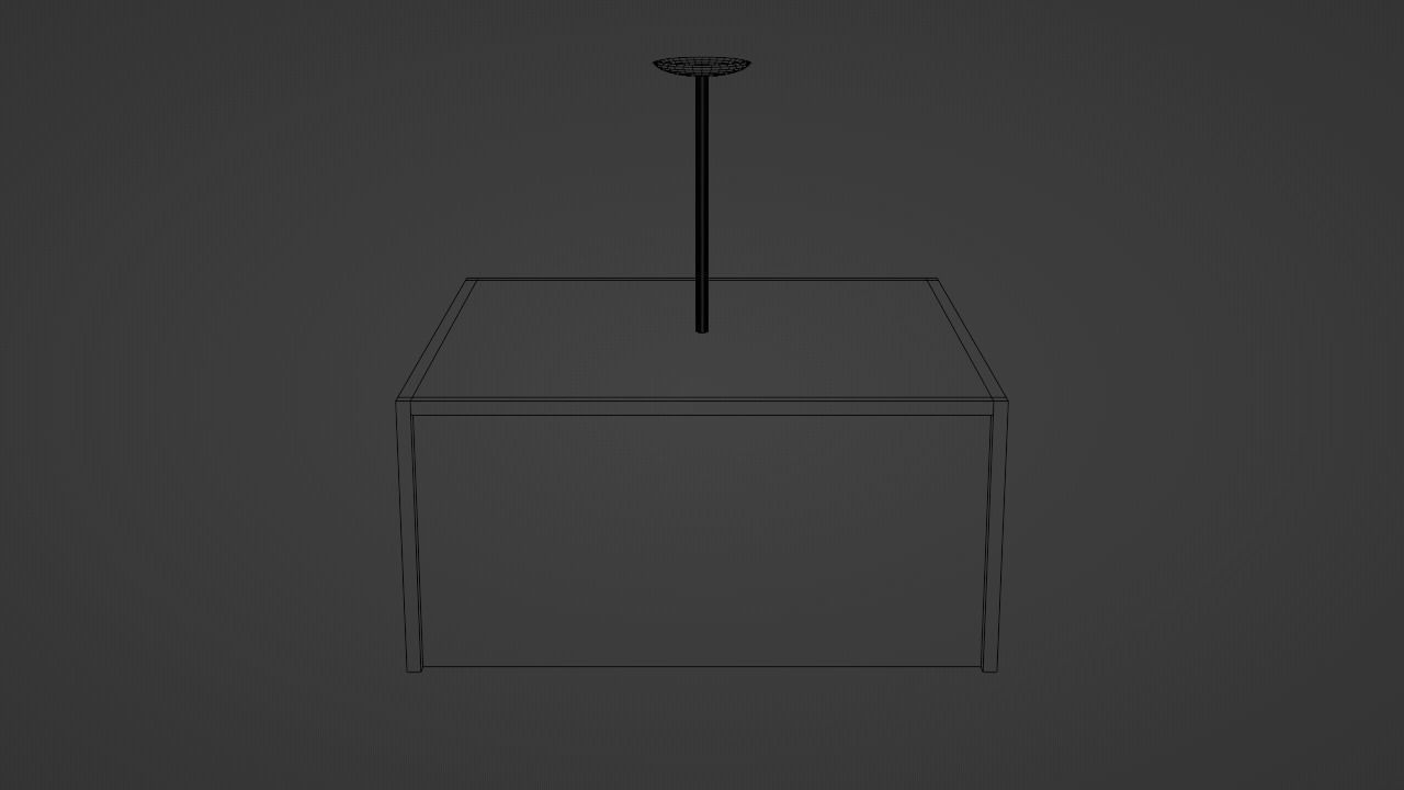 Japanese Ceiling light 3D model_5