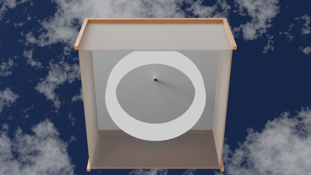 Japanese Ceiling light 3D model_4
